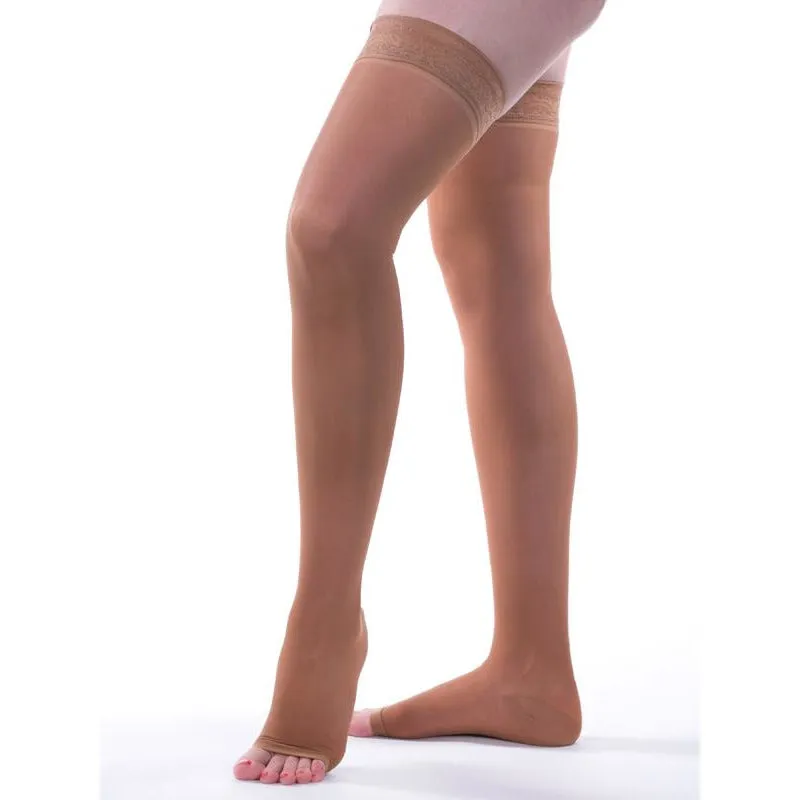 Allegro Essential Sheer Support Thigh High 15-20 mmHg, Open Toe #5