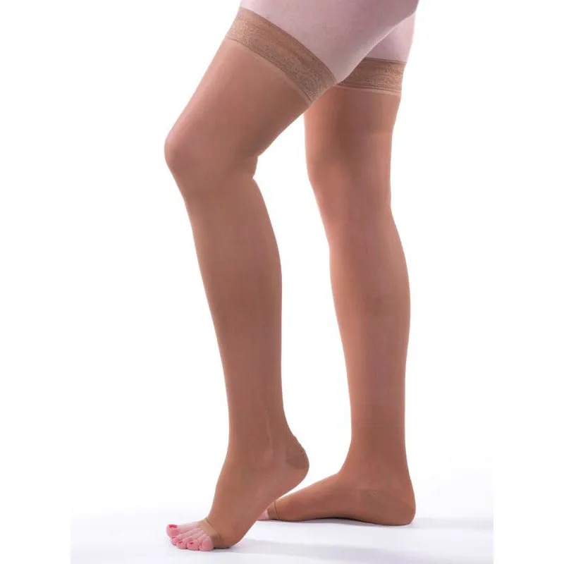 Allegro Essential Sheer Support Thigh High 15-20 mmHg, Open Toe #5