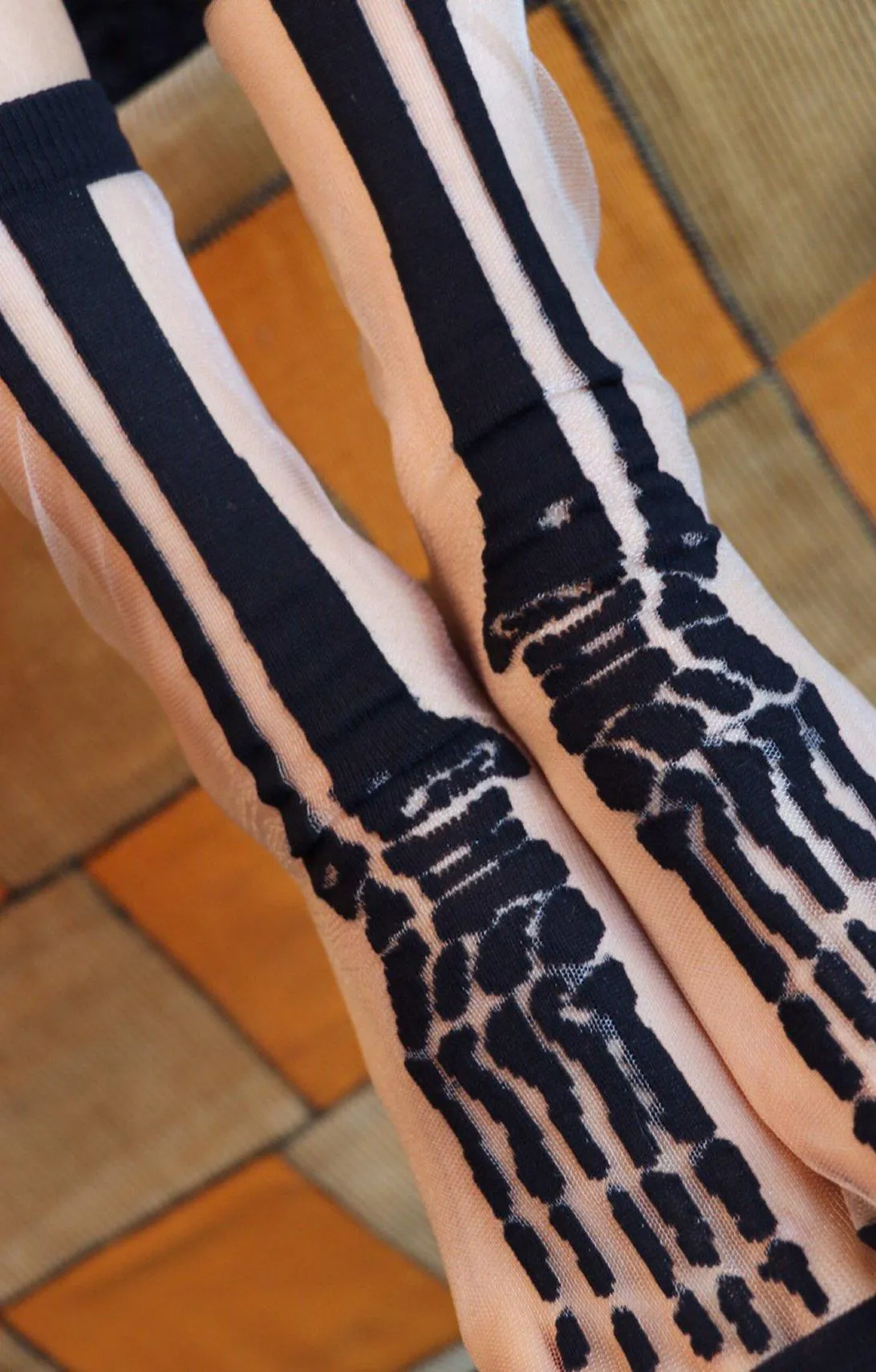 Clear Skeleton | Sheer Socks
