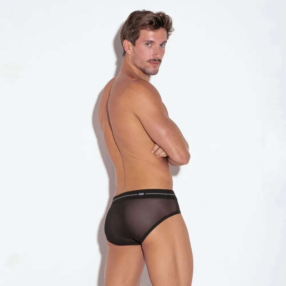 Code 22 Sheer mesh brief 2101 black