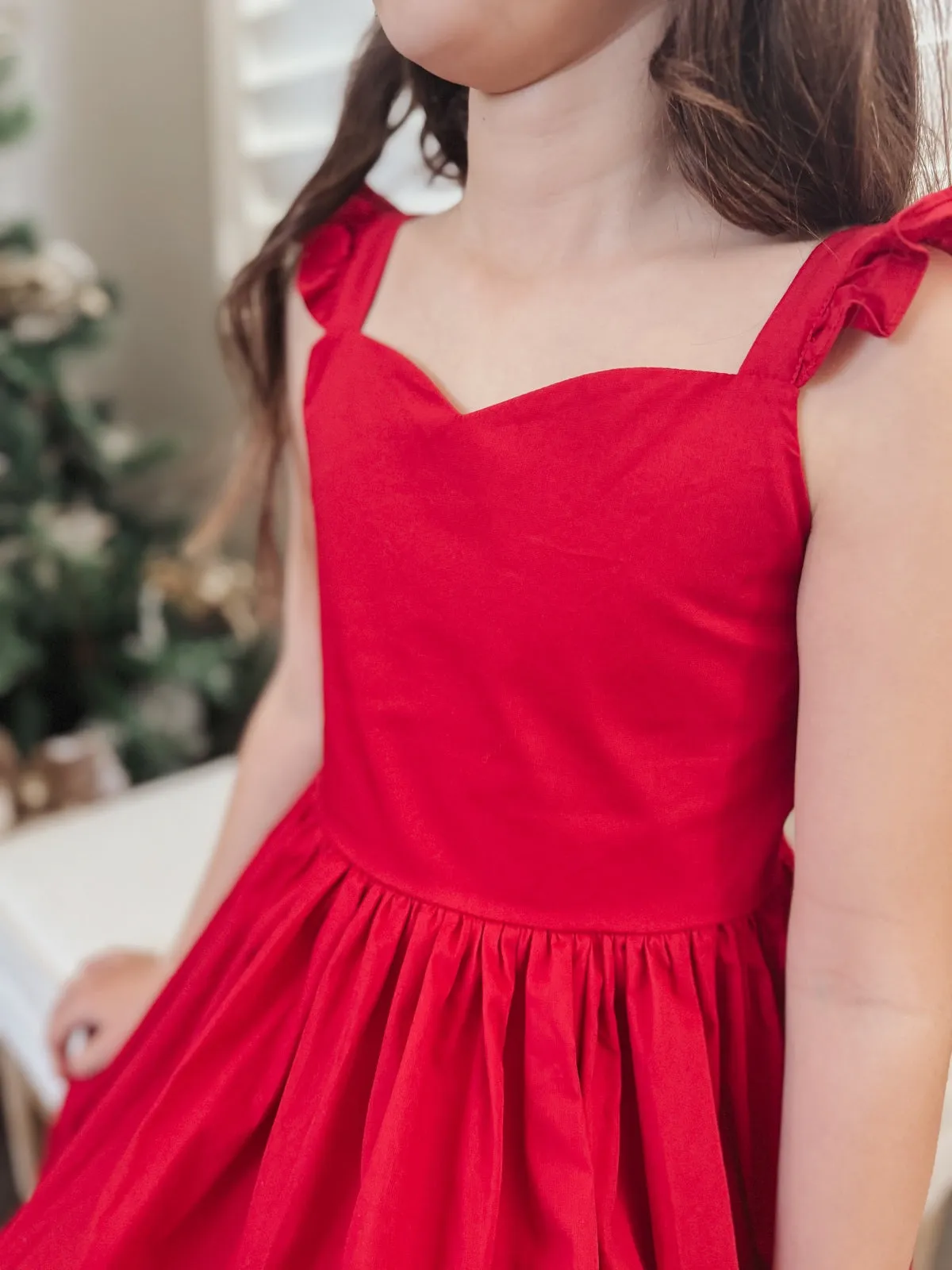 Faith Girls Red Christmas Dress
