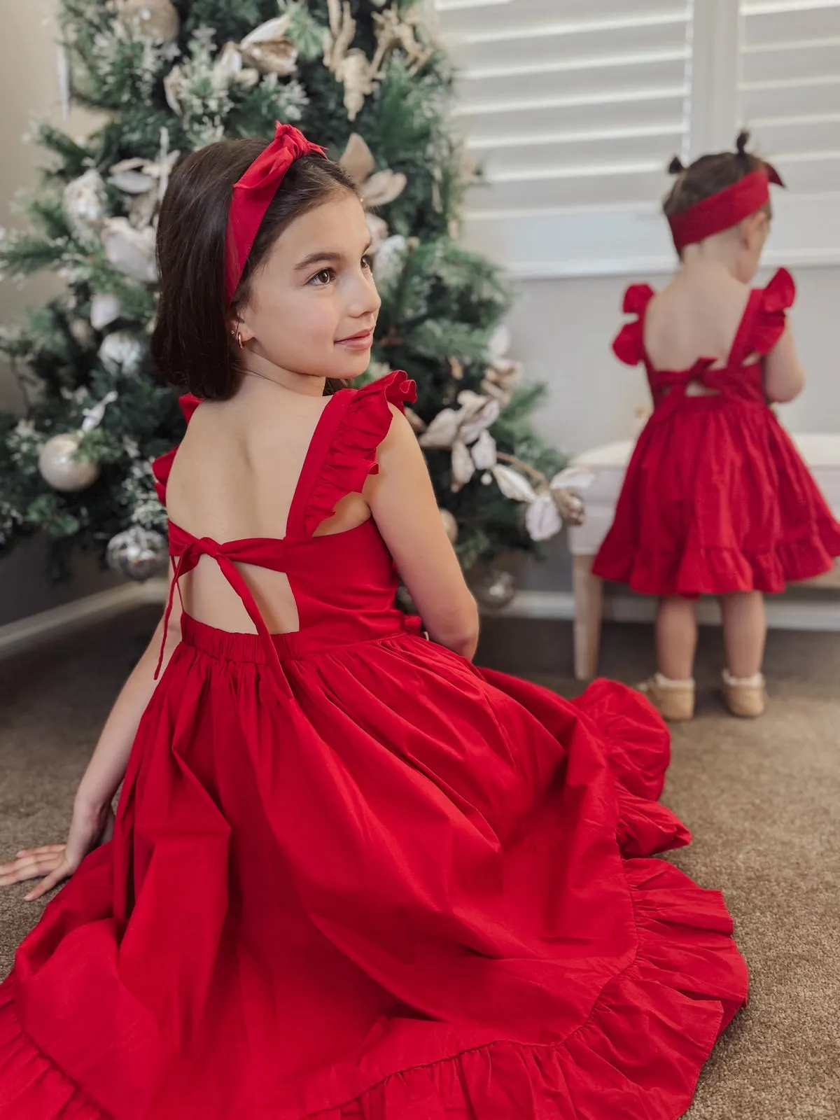 Faith Girls Red Christmas Dress