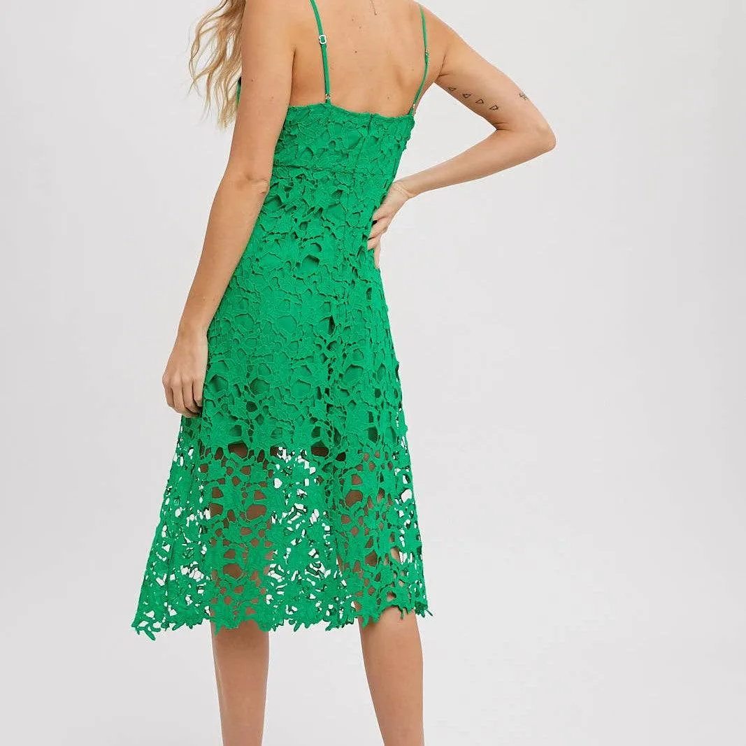Marybeth Crochet Dress BLACK