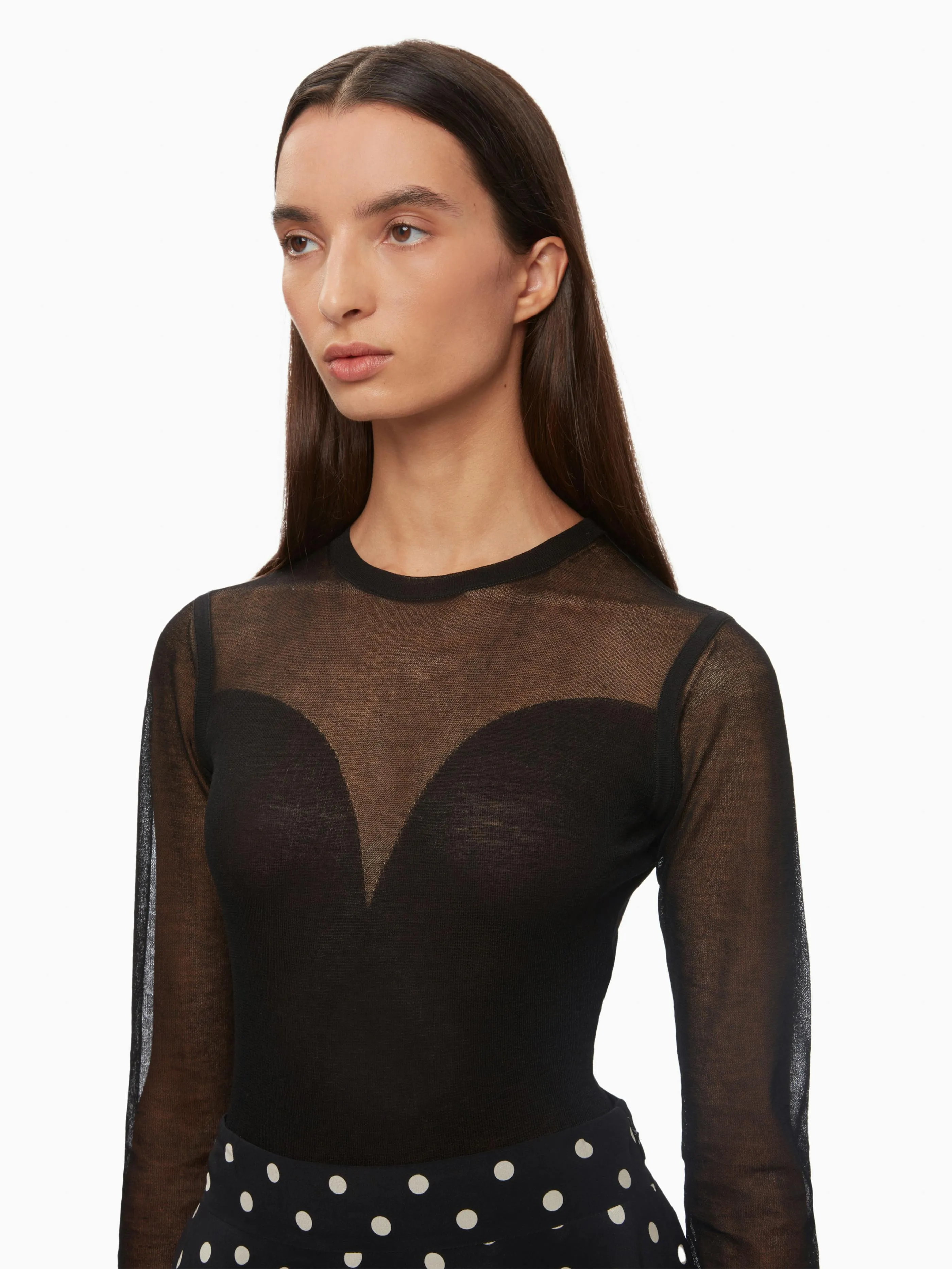 Sheer Knit Bodysuit